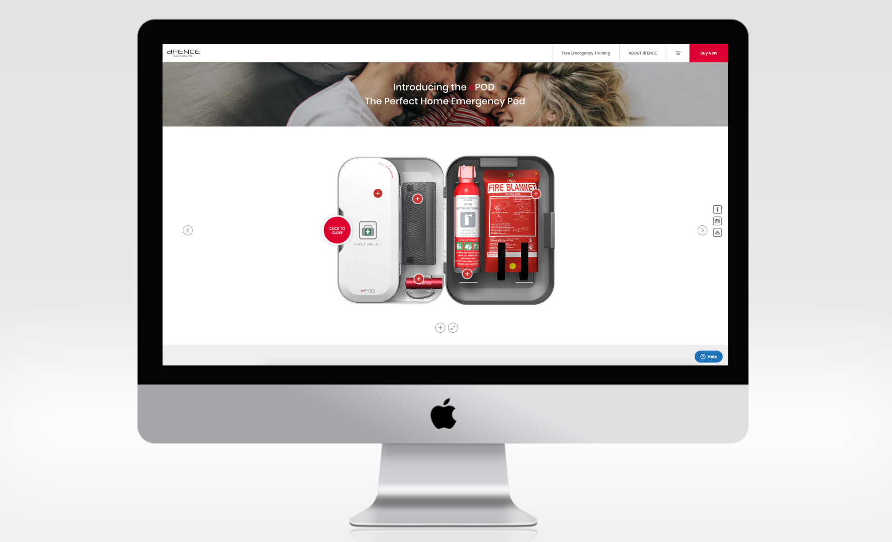 Epod Dfence Website design